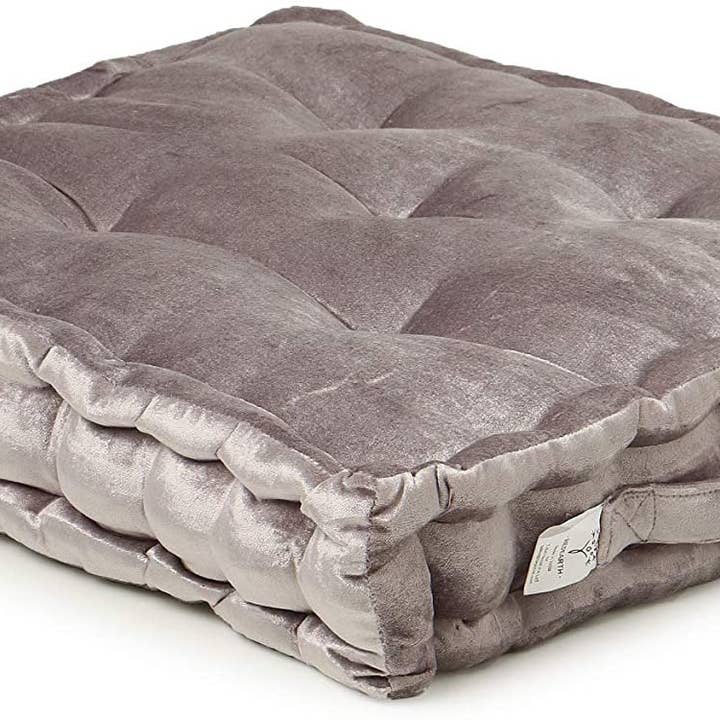 Light Gray · REDEARTH · Velvet Floor Pillows-Premium Rayon Cotton for wholesale on Faire