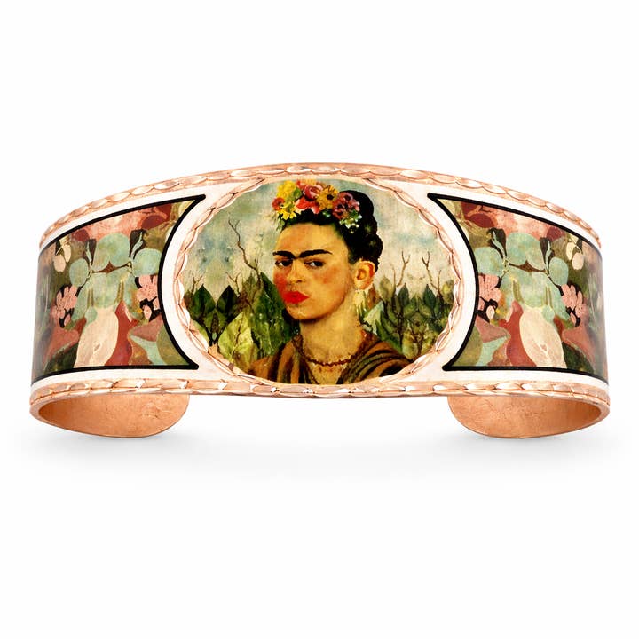 BA FK1 Frida Kahlo Self Portrait Bracelets for wholesale by COPPER ARTS INC.