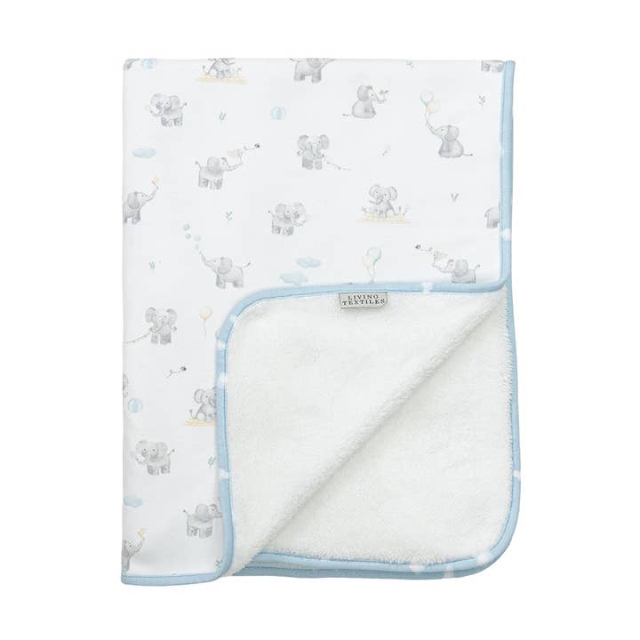 Sherpa Blanket - Elephant Playtime for wholesale by Living Textiles