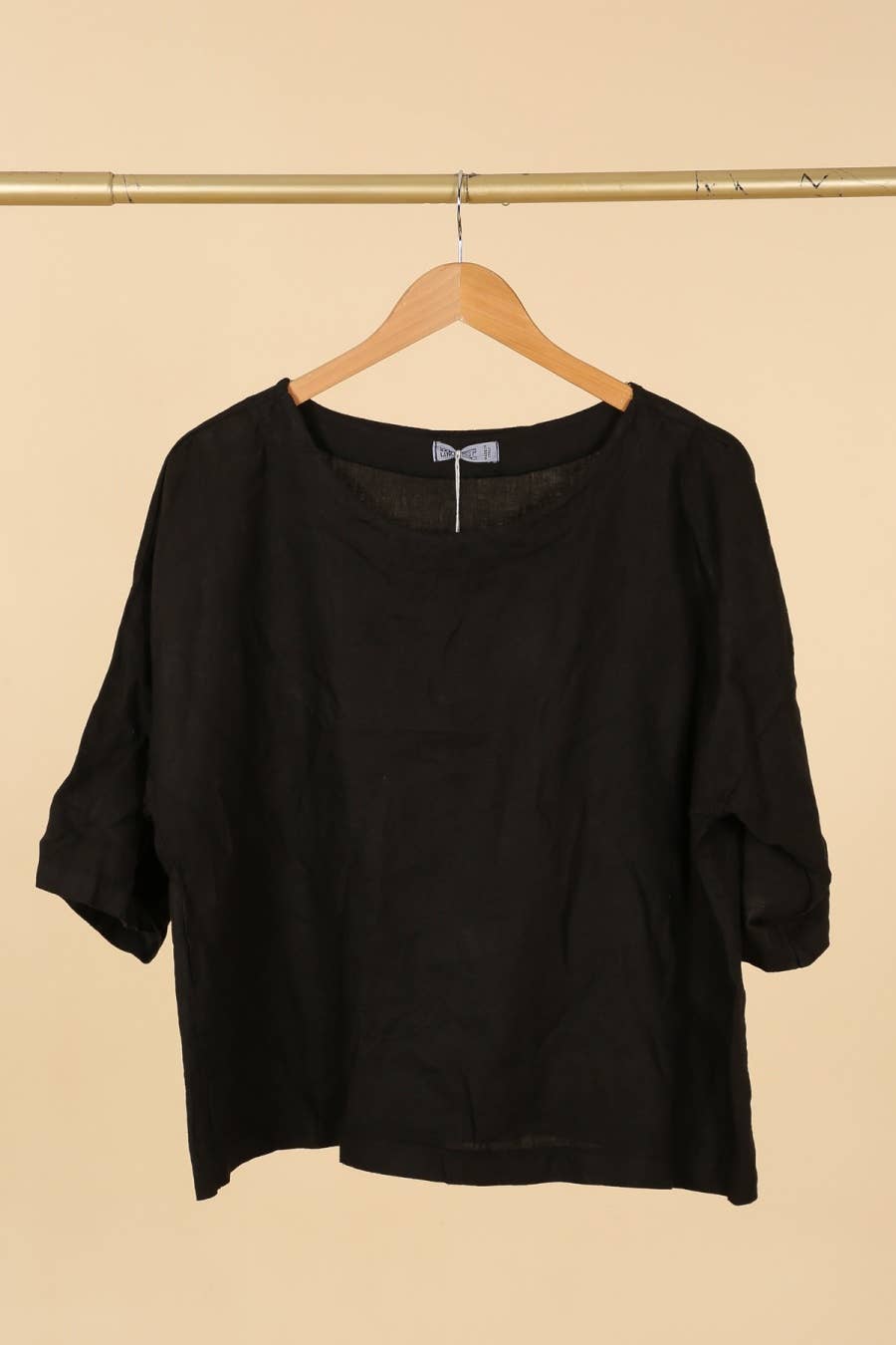 la maison des fibres naturelles - Wholesale Blouse - Women's - Round neck linen top 659005 100% linen17