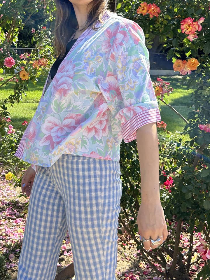 Frankie – wholesale Blus - Dam – Upcycled Kimonoblus