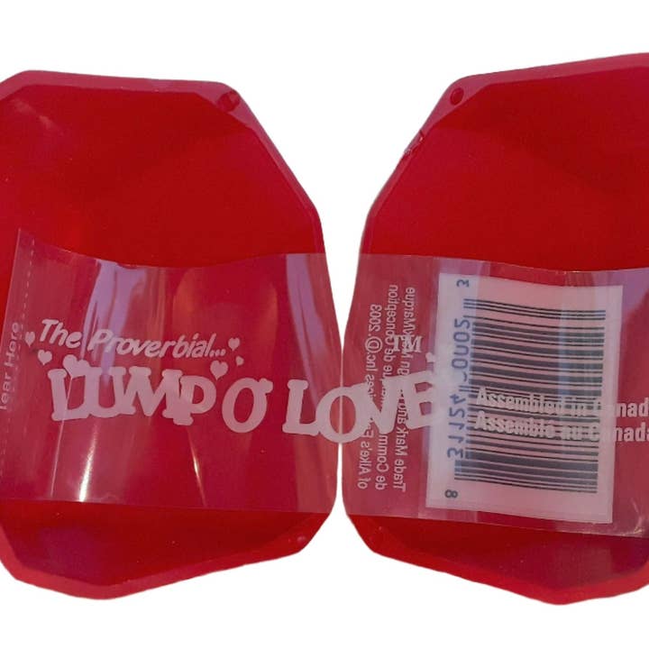 Recipiente Lump O' Love con etiqueta Shrink TM únicamente para venta al por mayor de The Proverbial...Lump O' Coal TM