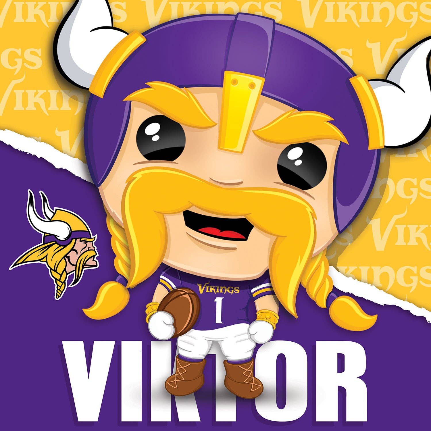 Masterpieces Puzzles - Wholesale Puzzle - Adult - Minnesota Vikings - NFL Mascot 100 Piece Jigsaw Puzzle1