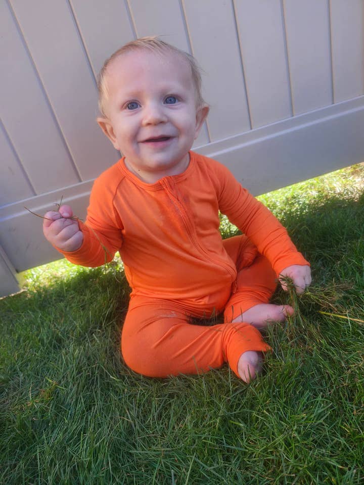 Autumn Glow Zippy for wholesale by Bean & Bear Bamboo