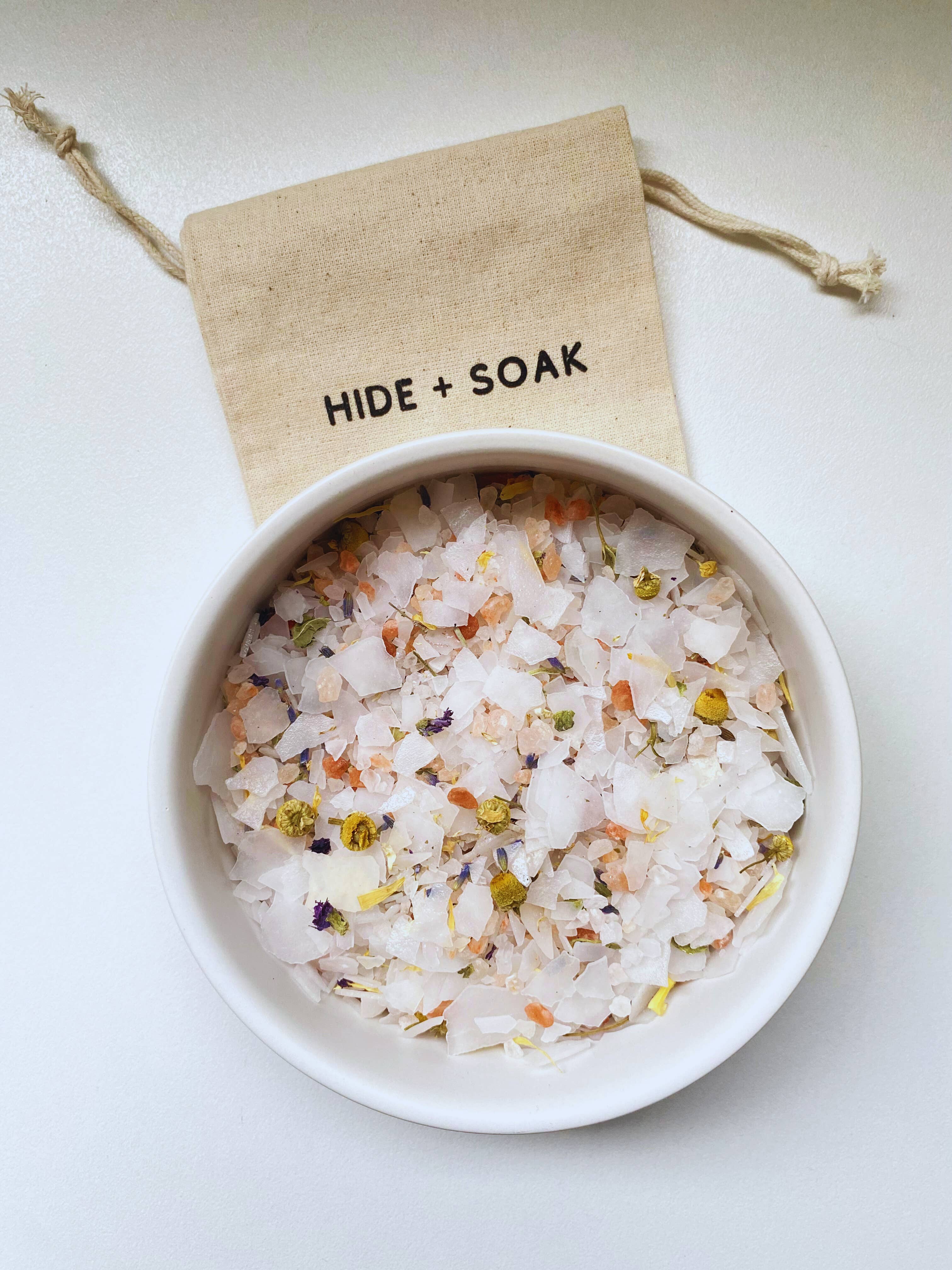 Hide + Soak | Luxurious Bath Soaks & Magnesium Oil - Wholesale Bath salts - #3 Indigo - Sleep Support - Magnesium Bath + Foot Salts1