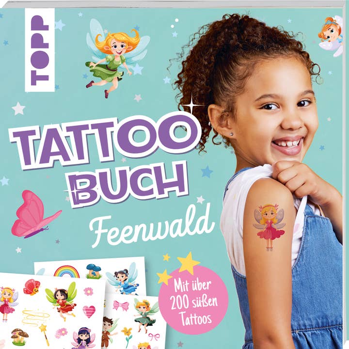 frechverlag TOPP & BusseSeewald – Großhandel Temporäres Tattoo – Kinder – Tattoobuch Feenwald
