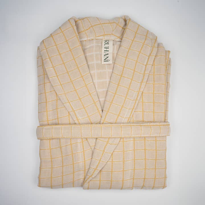 Ruhani Robe – Goldener Weizen, gemütliche Passform für alle Jahreszeiten für den Großhandel von Ruhani