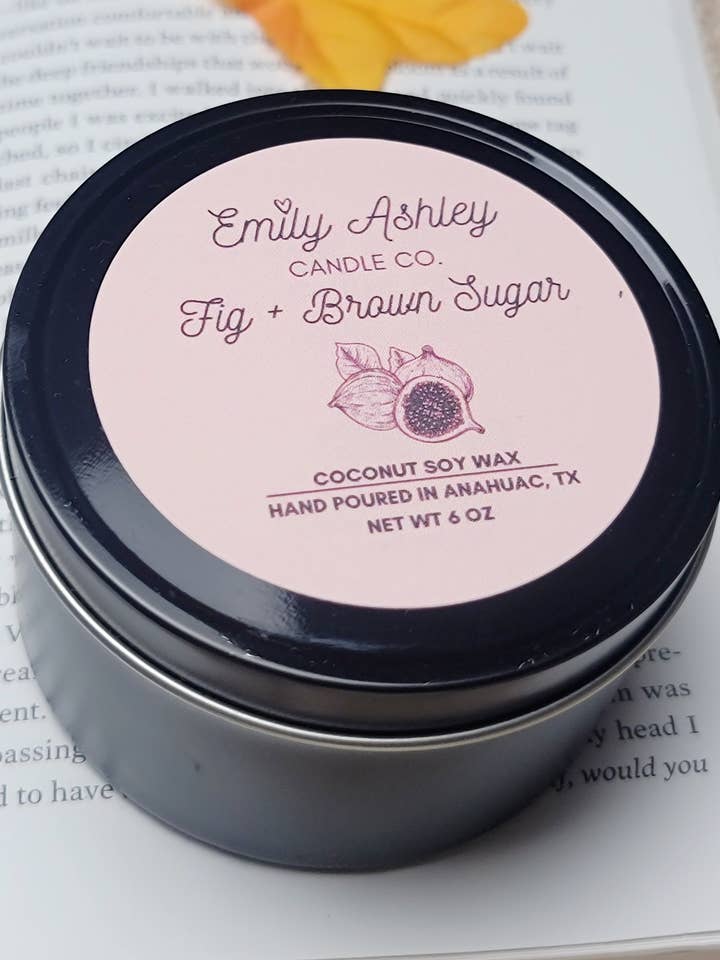 Fig + Brown Sugar - 6 oz for wholesale by Emily Ashley Candle Co