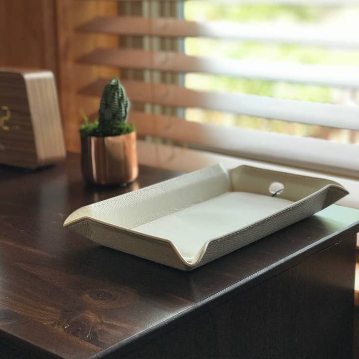 Trådlös laddning Betjänad Bricka - Vit för wholesale av Bellemonde