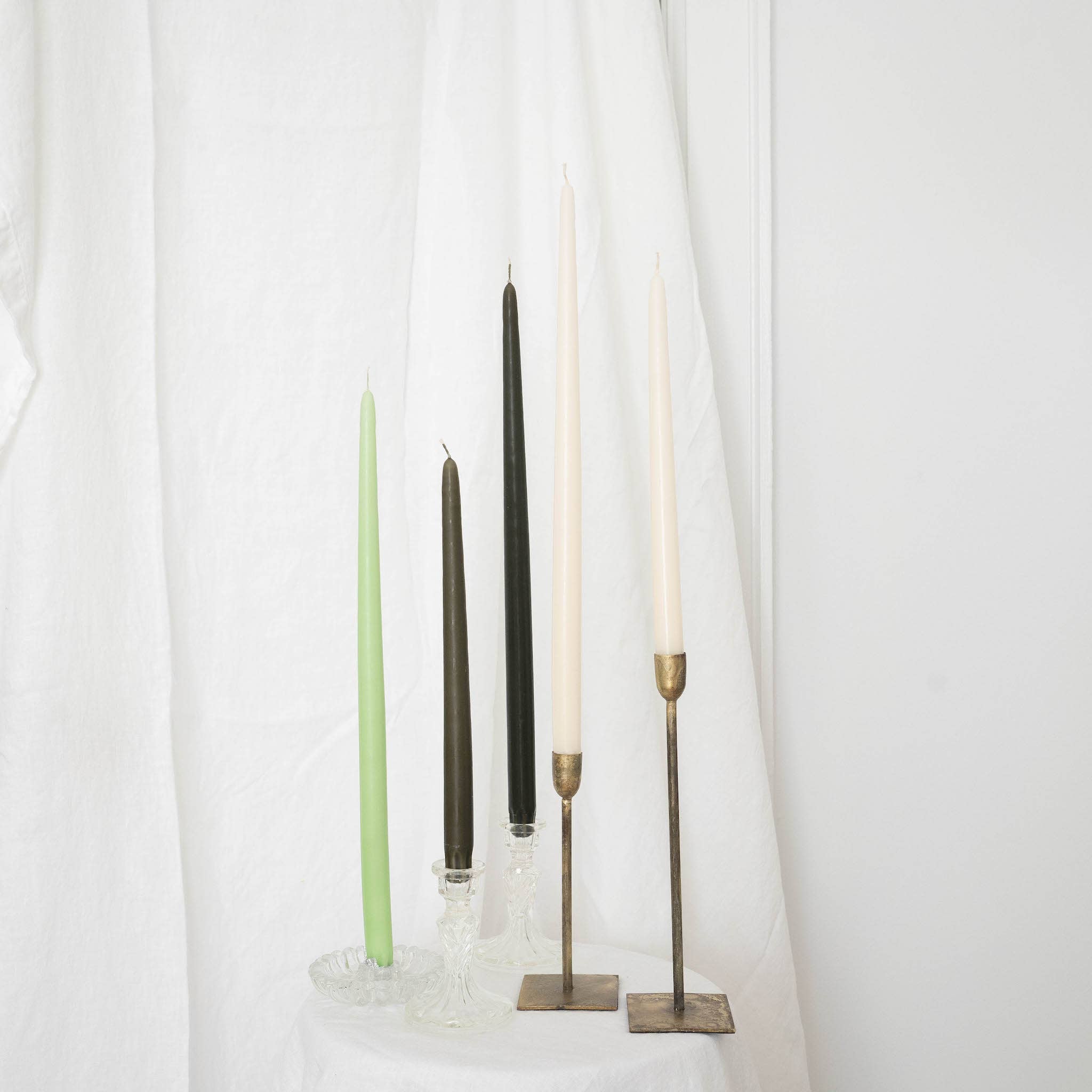 SOCCO Designs - Vente Bougies/bougeoirs coniques - Bougies coniques - Paire OLIVE3