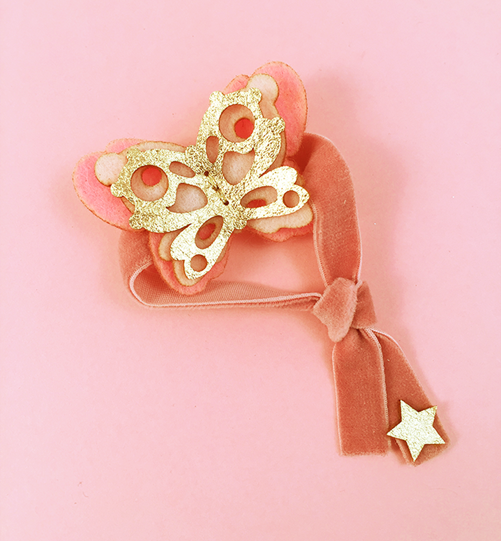 Eleanor Moss Studio - Vendita all'ingrosso Bracciale in tessuto/intrecciato - Braccialetto farfalla petalo0