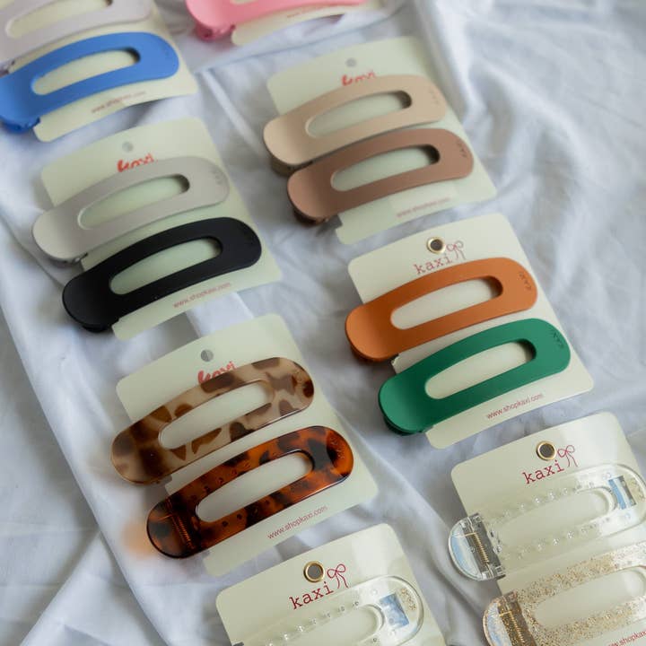 KAXI - Wholesale Hair Clip - Women's - Lay Down Hair Claw Clip 2-Pack by KAXI3