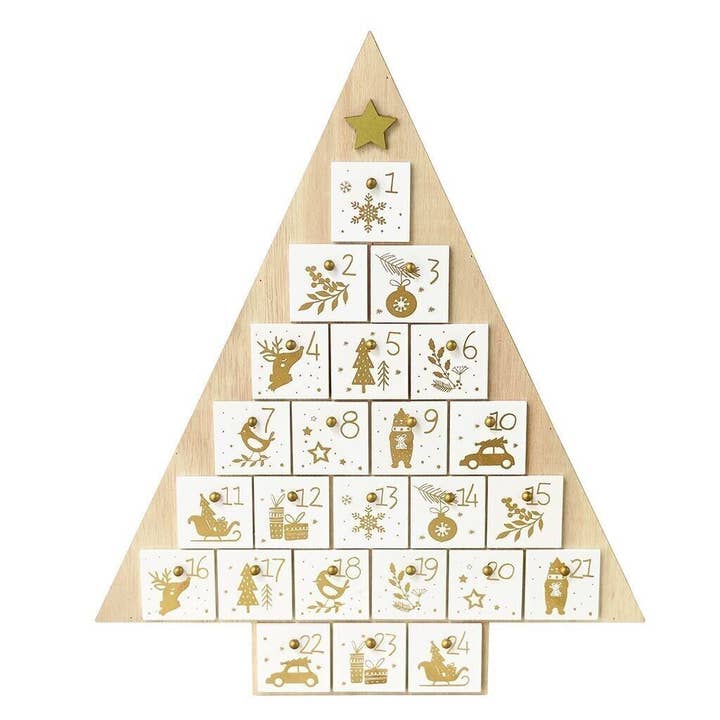 Wooden Advent Calendar - Christmas Tree for wholesale by Rex B2B - UK