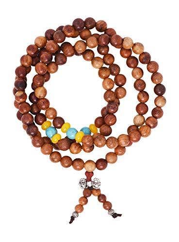 Mandala Crafts - Wholesale Prayer Beads Necklace - Mandala Crafts Natural Wood 108 Mala Prayer Beads Necklace, Bracelet from for Meditation, Yoga18