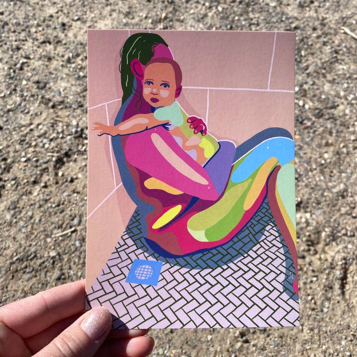 June Jewell Designs - Wholesale Art Print - 5”x7” Shower Moment Art Print3