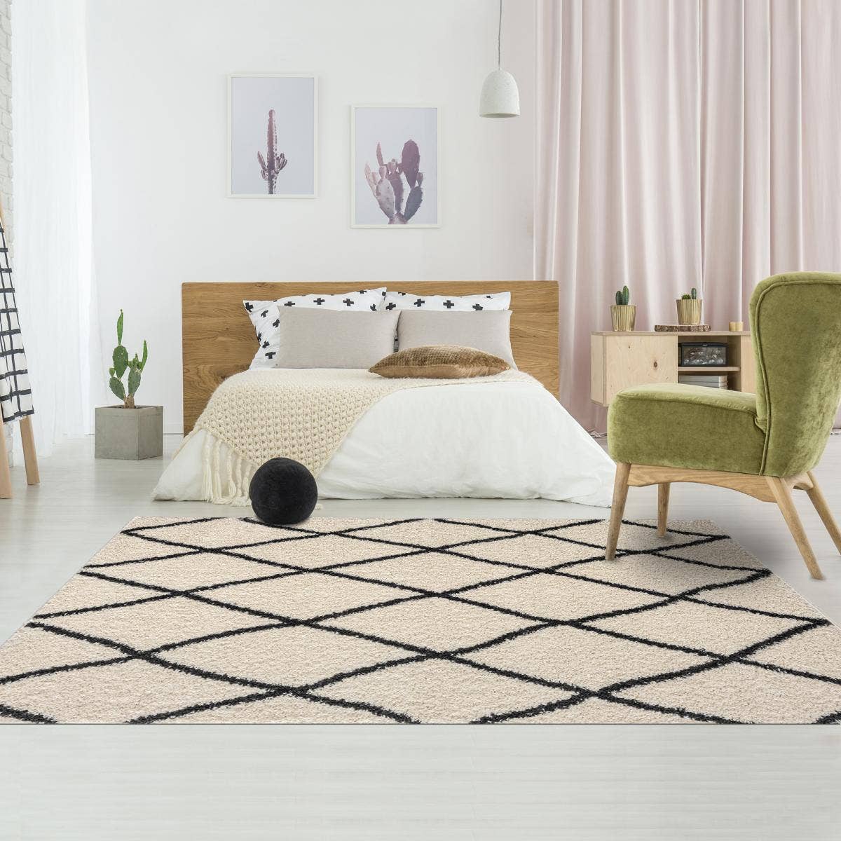 O&Ko - Vente Anti-dérapant pour tapis - Tapis Berbère Style 160X220Cm Sg Extra Extra Doux Crème1