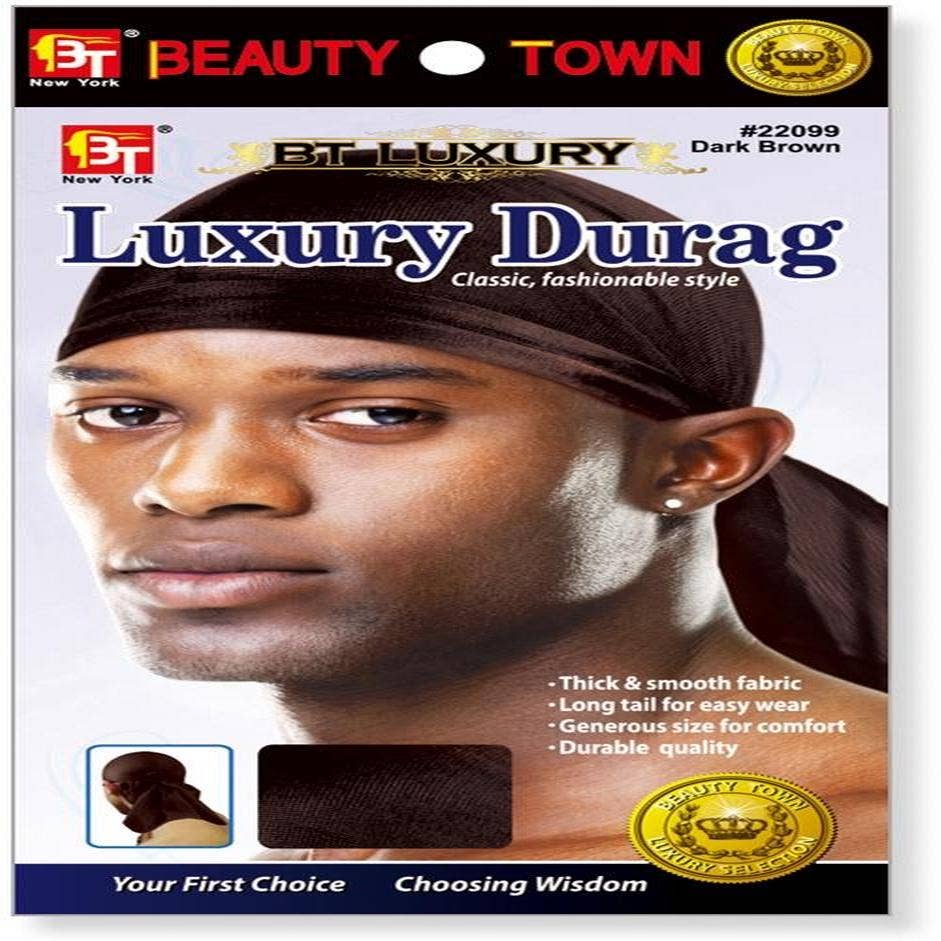 KT Supply - Wholesale Durag/Wave Cap - Unisex - Luxury Durag Dark Brown0