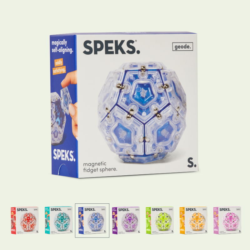 Speks - Wholesale Fidget Toy - Kids - Geode Single Color Case Pack6