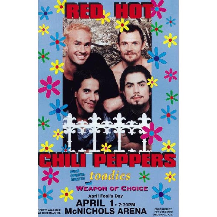 PosterSource - Wholesale Poster - Red Hot Chili Peppers Denver 1996