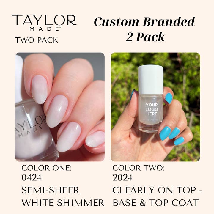 Taylor Made Polish - Vendita all'ingrosso Smalto per unghie - Smalto per unghie personalizzato: confezione da 2 a lunga tenuta + vegano + non tossico219