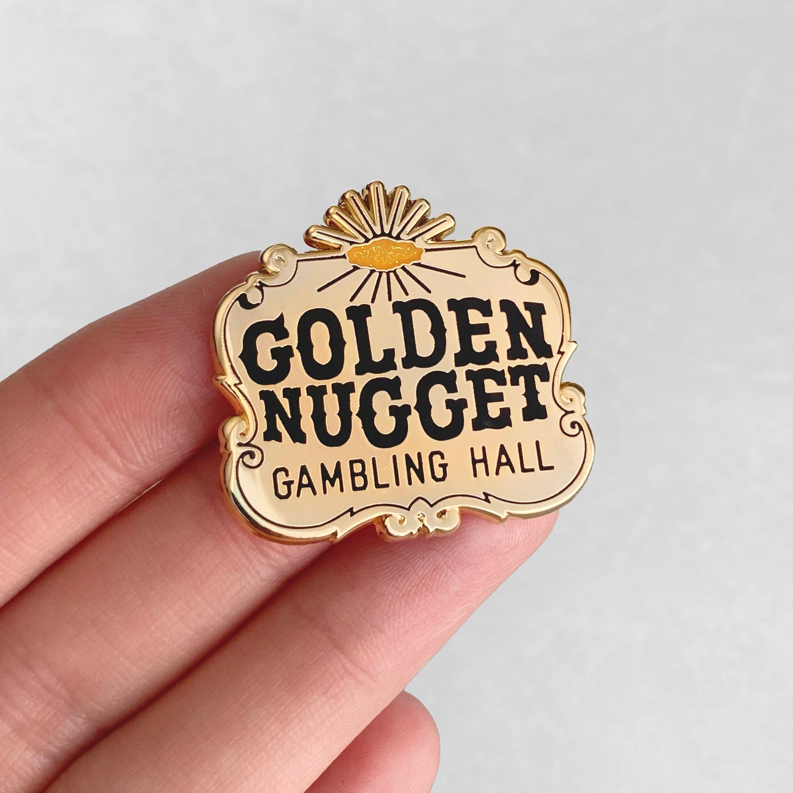 Battle Born Brand - Wholesale Lapel Pin/Button - Golden Nugget Pin2