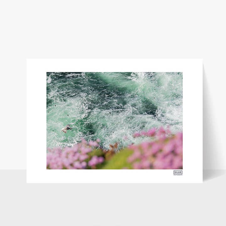 Vue plongeante sur le phare de Loop Head, comté de Clare pour la vente par SIAR Photography