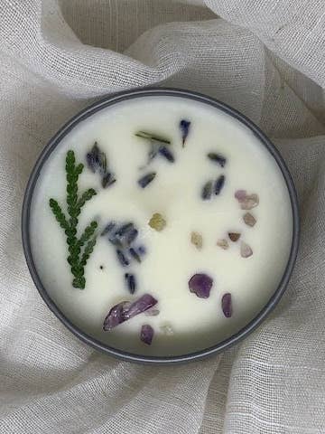 Bougie au soya - Parfum de méditation - Bougie entièrement naturelle pour la vente par Seven Pines Apothecary