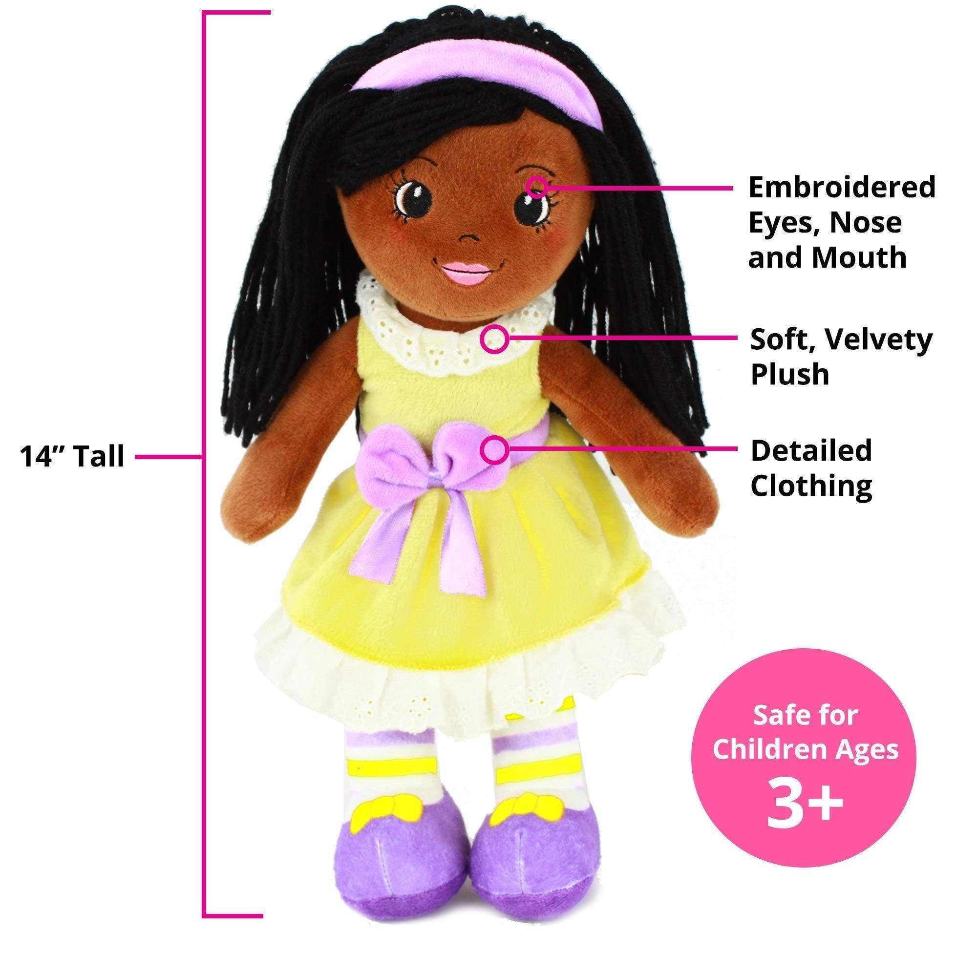 OrangeOnions - Wholesale Doll - Kids - 14" Rag Doll Kaylie Playtime By Eimmie3