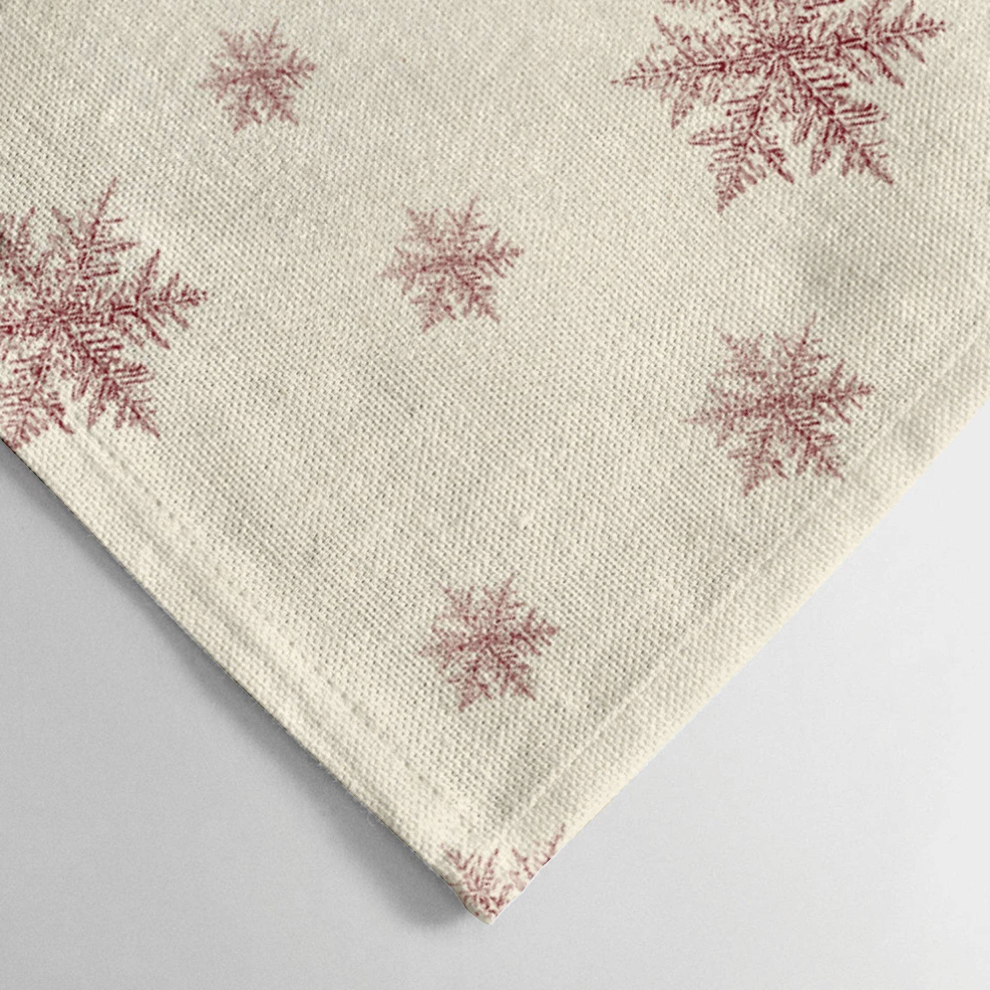 SG HOGAR - Vente Serviettes de table en tissu - Pack de 2 serviettes Red Snowflake 12252