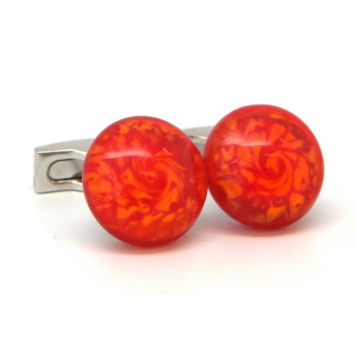 Boutons de manchette « Molten Lava » pour la vente par 1771 Philadelphia Glass Works