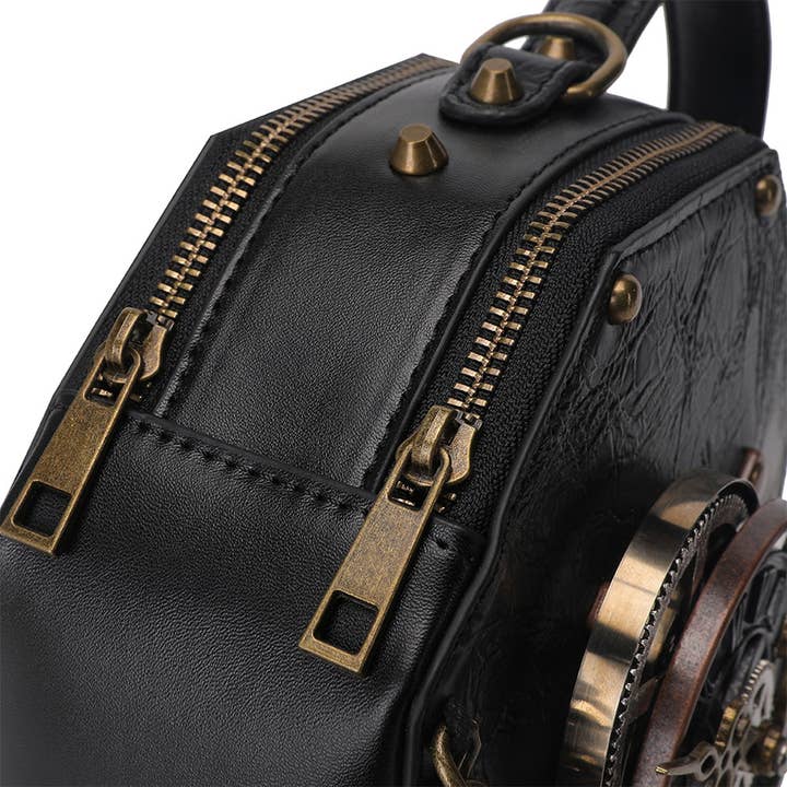 Black HALLOWEEN RETRO STEAMPUNK BAG SHOULDER BAG_CWAB0633 for wholesale on Faire5