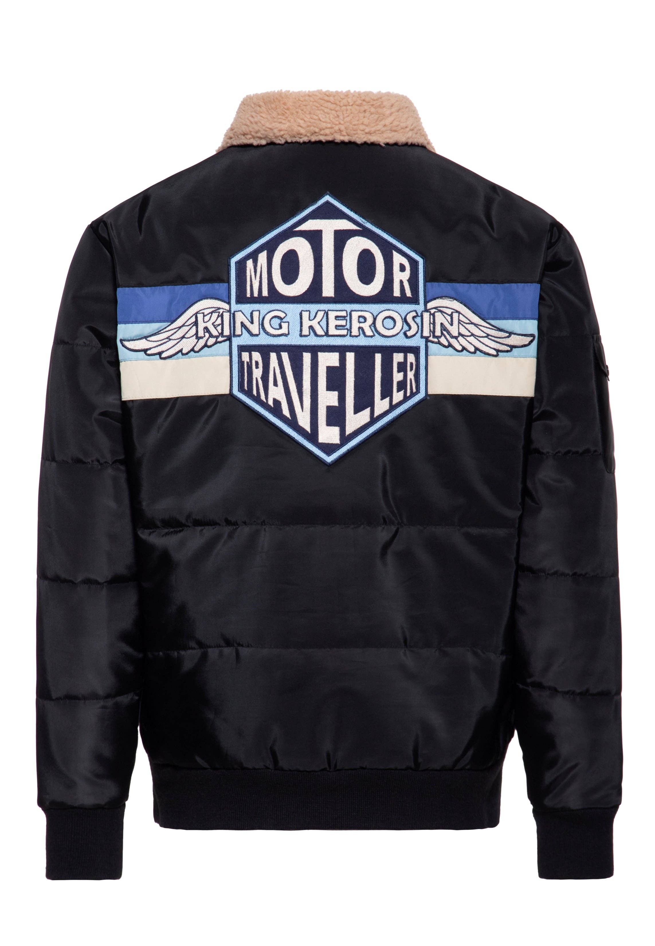 anthracite Winter Jacket "Motor Traveller" for wholesale on Faire1