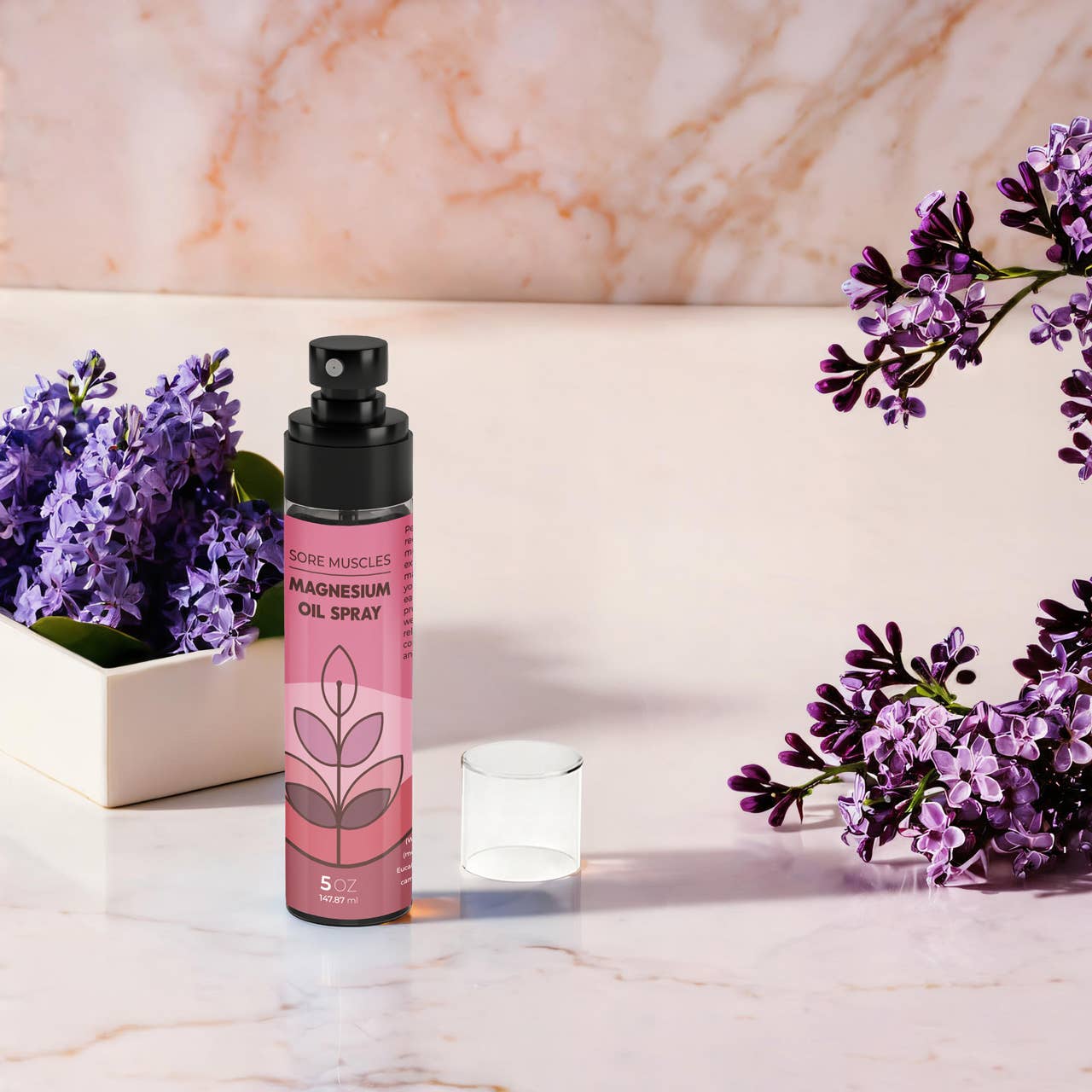 The Midwest Sea Salt Company - Wholesale Pain Relief Spray/Cream - Magnesium Premium Fragrance Oil Spray â€“ Sore Muscles - 5oz6