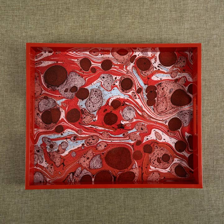 Siren Song - Wholesale Decorative Tray - Carnelian Rectangular Lacquer Tray – Sienna 2