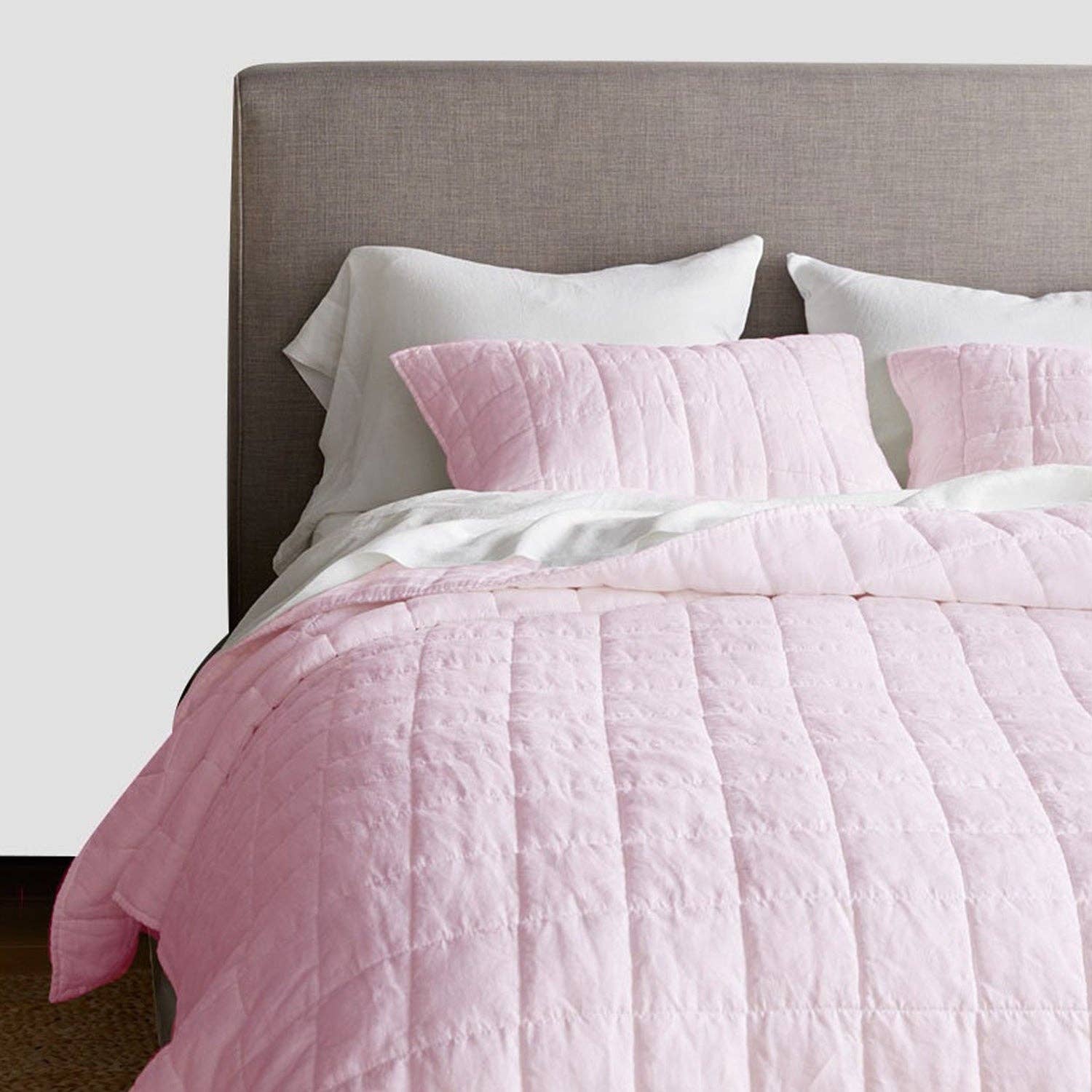 The Tangerine Store - Wholesale Bedding Set - Box stitch - Linen Cotton Quilt Sets15