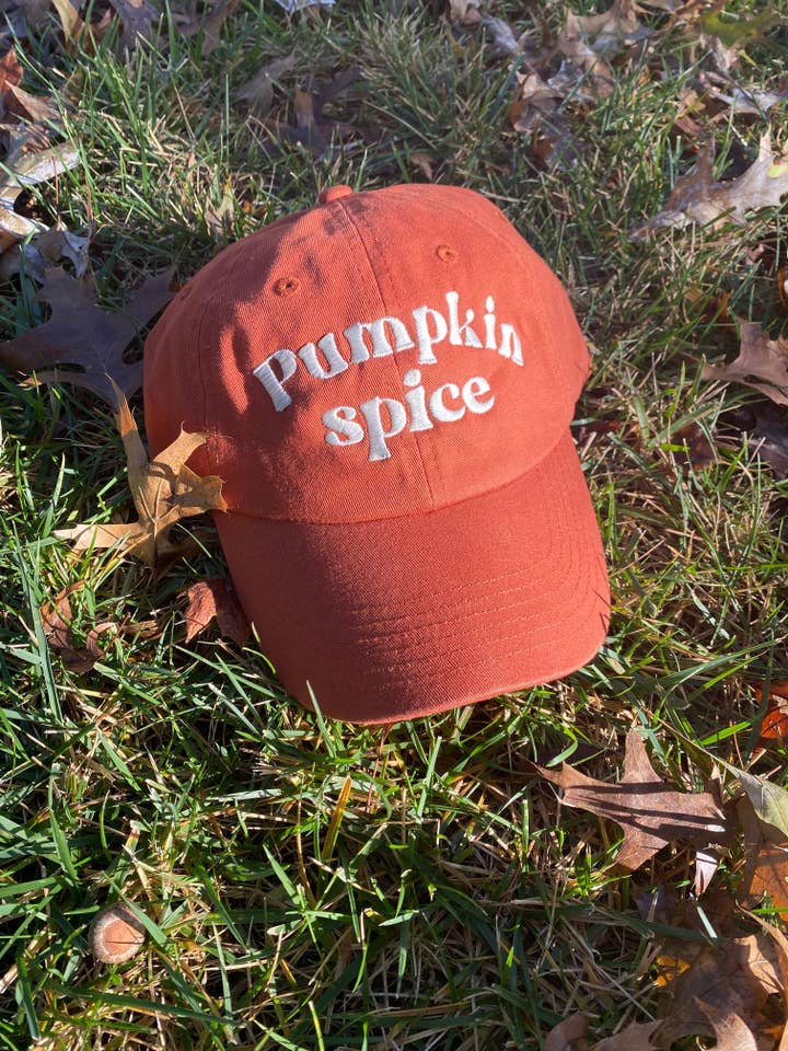 Pumpkin Spice Relaxed Fit Hat for wholesale by Hat & Rabbit