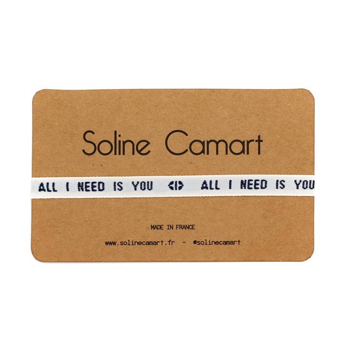 ALLES WAS ICH BRAUCHE BIST DU - Bleu für den Großhandel von Soline Camart