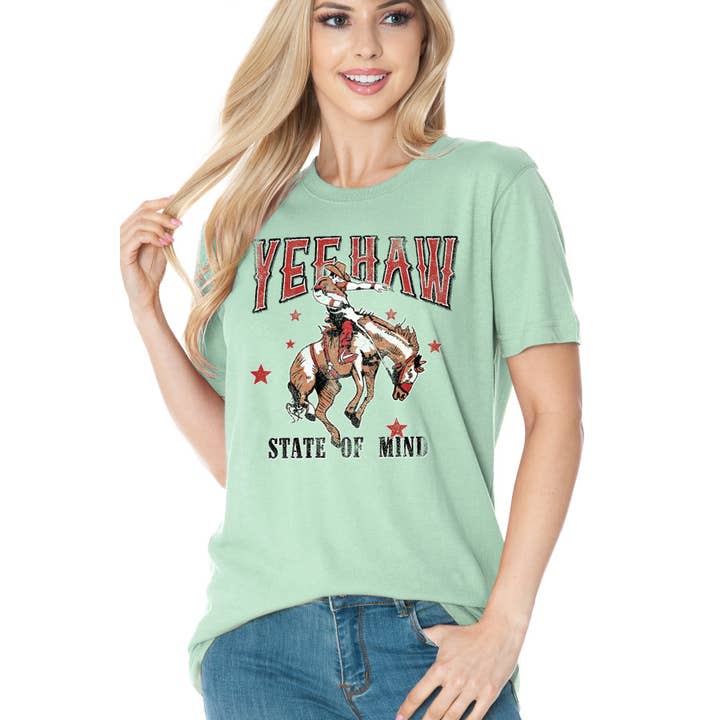 Amused by Blue - Venta al por mayor Camiseta estampada - Mujer - YEHAW 3