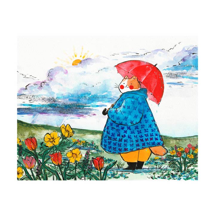 Print - "April" for wholesale by Rebekah Evans Art