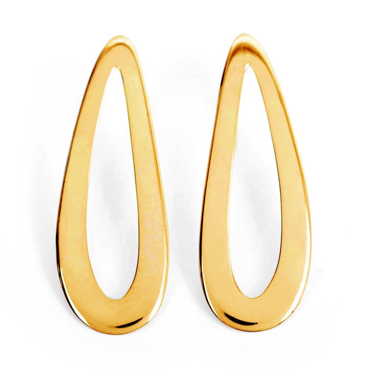 Love Lori Michelle Jewelry - Wholesale Dangle Earrings - Swoop Curved Drop Hoop Earrings4