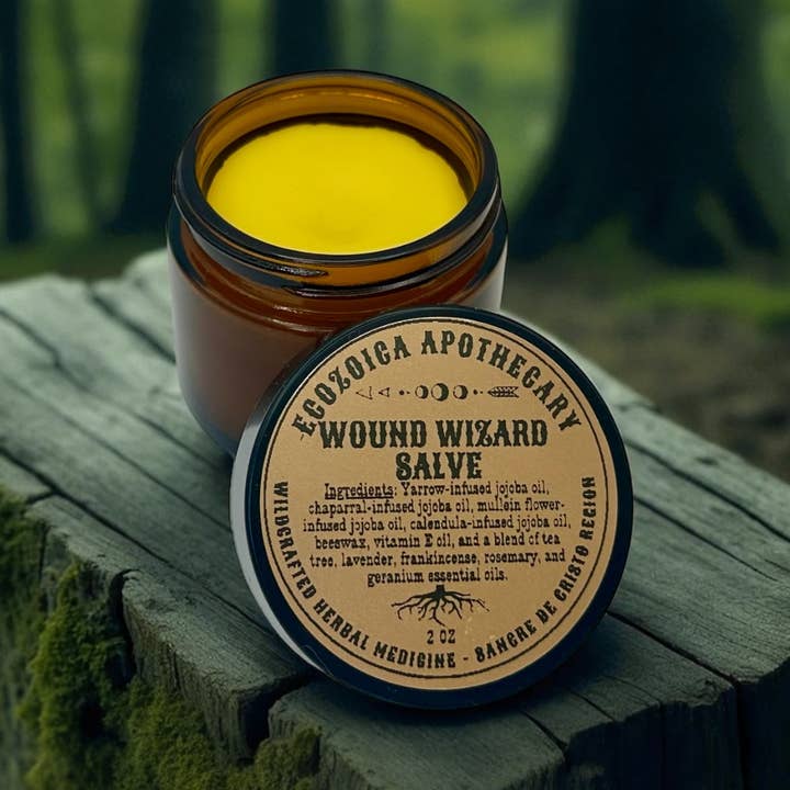 Wound Wizard Herbal Skin Salve for wholesale by Ecozoica Apothecary