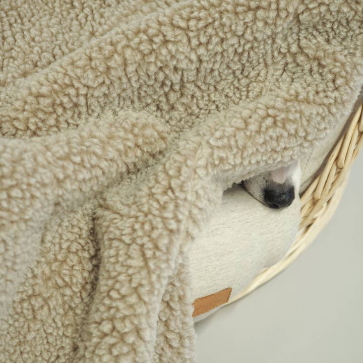 Dog blanket Sleepy-Pony beige for wholesale by Hunting Pony