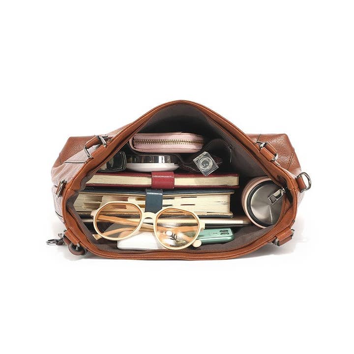 UZ Wholesale Store - Wholesale Shoulder Bag - Women's - Solid Color Single Shoulder Large Capacity Soft Leather Bag