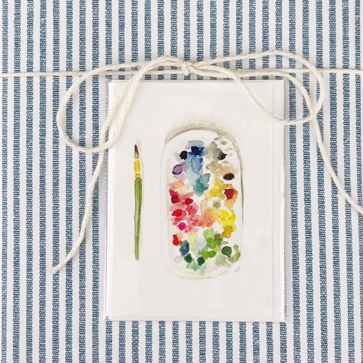emily lex studio – wholesale Stationery/notecard set – paint palette mini notecard2
