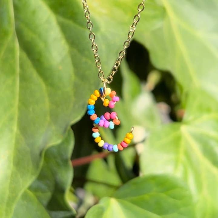 MorninGloria's - Wholesale Pendant/Charm Necklace - Beaded Initial Necklace4