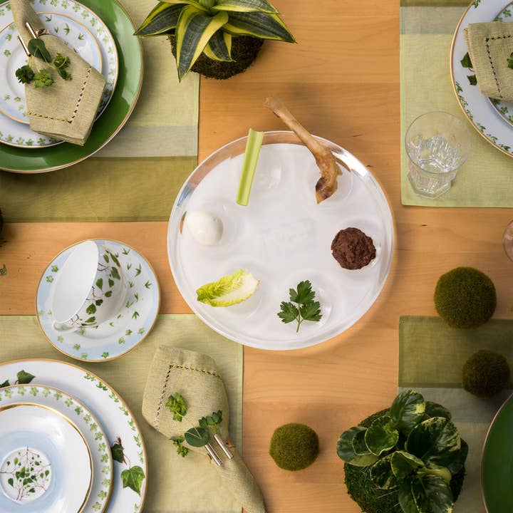 Apeloig Collection - Wholesale Dinner Plate - Passover Plate White3