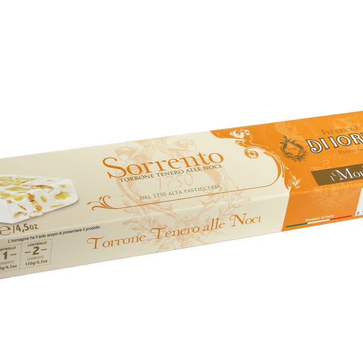 Torrone Di Iorio Federico Dentecane - Wholesale Nougat - SORRENTO soft walnut nougat