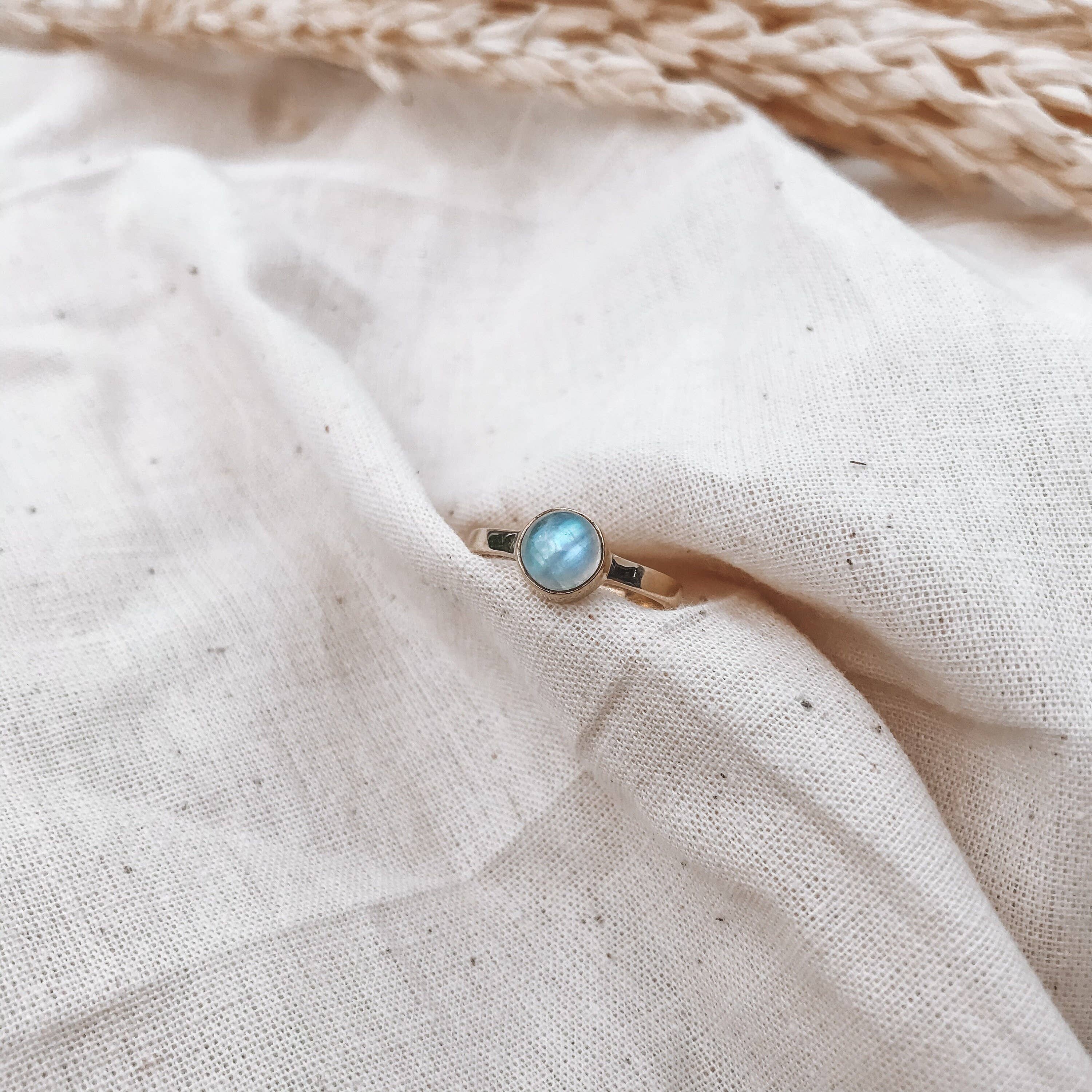 Bonisita - Wholesale Single Stone/Solitaire Ring - Dainty Moonstone Ring2