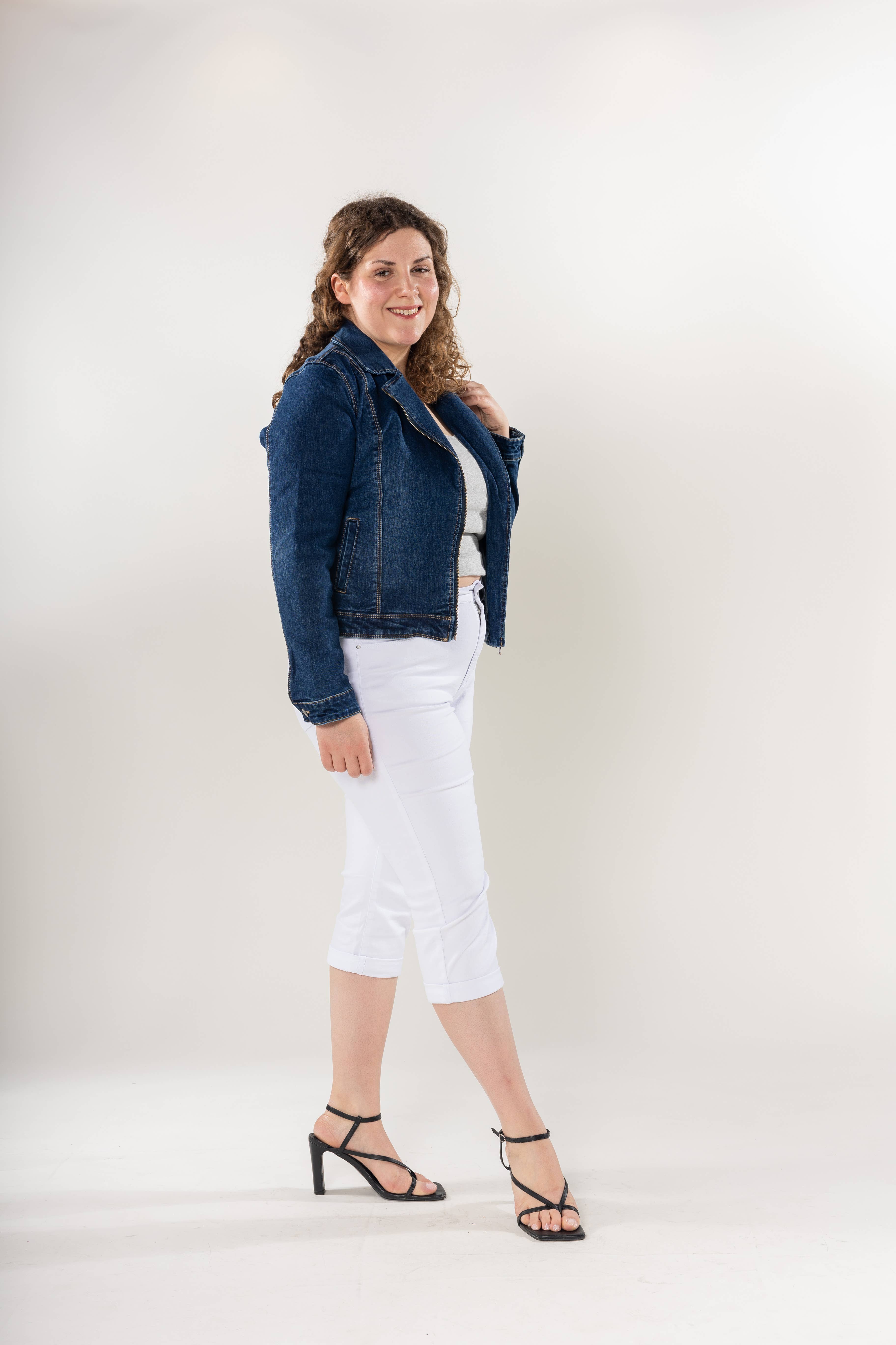 Wholesale Navy Plus Size Jeans Jacket – G - Look Fashion Ltd. trading as  Jeans Gems Wholesale