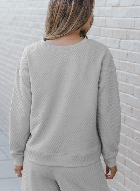 Lovesoft - Venta al por mayor Conjunto de ropa cómoda - Mujer - Conjunto holgado de 2 piezas ultra suelto y texturizado personalizable14